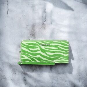 Michael Kors Jet Set Travel Zebra Print Calf Hair continental Wallet